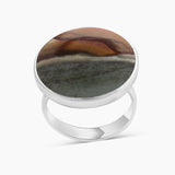 Polychrome Jasper Silver Rings
