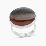 Polychrome Jasper Silver Rings