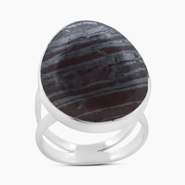 Hematite Silver Rings