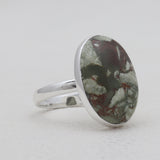 Rainforest Jasper Silver Rings