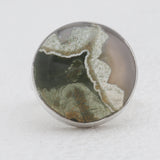 Natural Rainforest Jasper Silver Rings