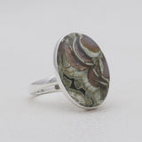 Rainforest Jasper Silver Rings