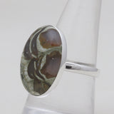 Rainforest Jasper Silver Rings
