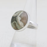 Natural Rainforest Jasper Silver Rings
