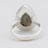 Natural Rainforest Jasper Silver Rings