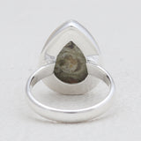 Natural Rainforest Jasper Silver Rings