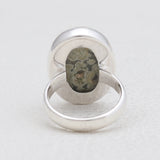 Natural Rainforest Jasper Silver Rings