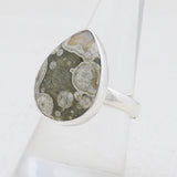 Natural Rainforest Jasper Silver Rings