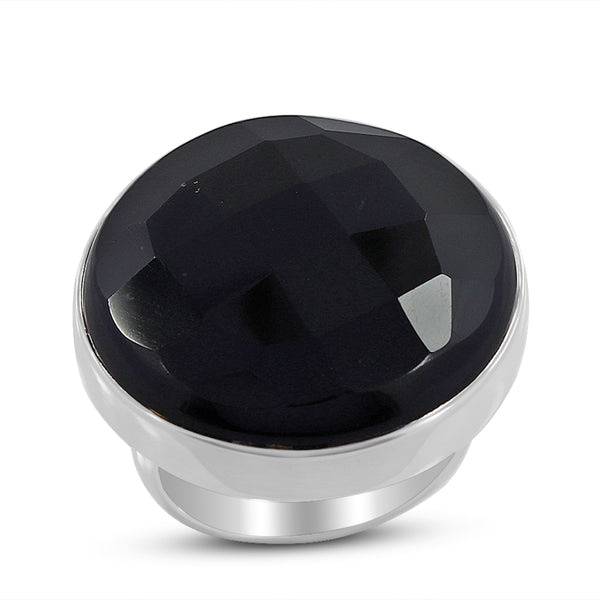 925 Sterling Silver Black Onyx Ring