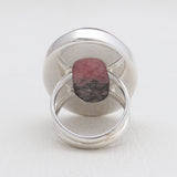 925 Sterling Silver Rhodonite Rings