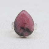 925 Sterling Silver Rhodonite Rings