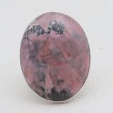 925 Sterling Silver Rhodonite Rings
