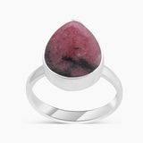 925 Sterling Silver Rhodonite Rings