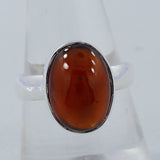 925 Sterling Silver Hessonite Ring