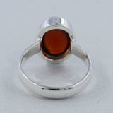 925 Sterling Silver Hessonite Ring