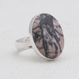 925 Sterling Silver Rhodonite Rings