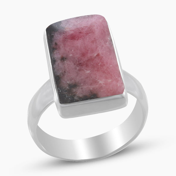 925 Sterling Silver Rhodonite Rings
