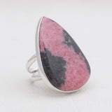 925 Sterling Silver Rhodonite Rings