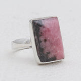 925 Sterling Silver Rhodonite Rings