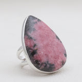 925 Sterling Silver Rhodonite Rings