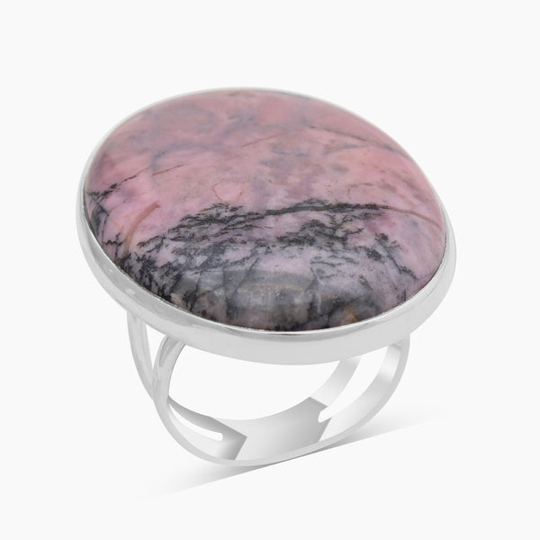 925 Sterling Silver Rhodonite Rings