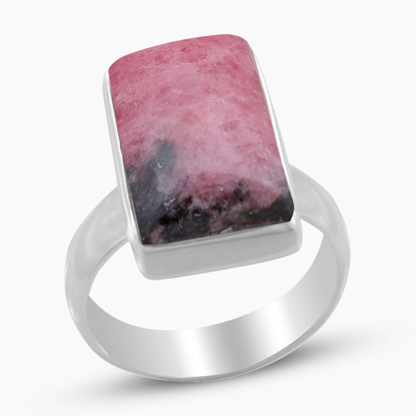 925 Sterling Silver Rhodonite Rings