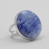 Sodalite Gemstone Sterling Silver Rings