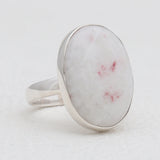 Pink Thulite Silver Rings