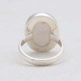 Pink Thulite Silver Rings