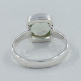 925 Silver Green Amethyst Ring