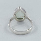 925 Silver Green Amethyst Ring