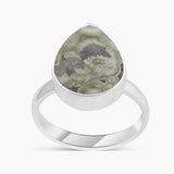 Natural Rainforest Jasper Silver Rings