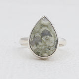Natural Rainforest Jasper Silver Rings