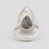 Raw Astrophyllite Gemstone Silver Rings