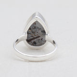 Raw Astrophyllite Gemstone Silver Rings