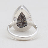 Raw Astrophyllite Gemstone Silver Rings
