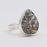 Raw Astrophyllite Gemstone Silver Rings