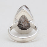 Raw Astrophyllite Gemstone Silver Rings