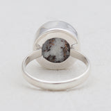 Raw Astrophyllite Gemstone Silver Rings