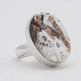 Raw Astrophyllite Gemstone Silver Rings