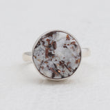 Raw Astrophyllite Gemstone Silver Rings
