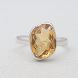 925 Sterling Silver Citrine Rings
