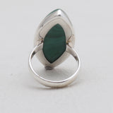 925 Sterling Silver Green Malachite Rings