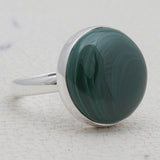 925 Sterling Silver Malachite Rings