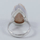 925 Silver Vanadinite Druse Ring