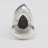 925 Silver Tourmaline With Chrysocolla Rings