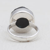 925 Silver Tourmaline With Chrysocolla Rings