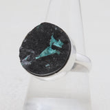 925 Silver Tourmaline With Chrysocolla Rings
