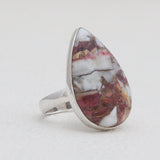 Turquoise Spiny Oyster Silver Rings