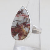 Turquoise Spiny Oyster Silver Rings